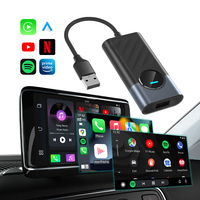 Boîtier Android AI de Voiture OEM pour CarPlay Filaire vers Sans Fil, Adaptateur d'Écran CarPlay pour Contenus Multimédias Youtube Netflix