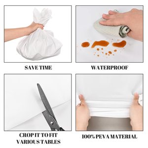 Design personalizzato 14 "* 108" PEVA a strisce <span class=keywords><strong>in</strong></span> <span class=keywords><strong>plastica</strong></span> monouso Runner da tavolo per uso tavolo da pranzo a casa o <span class=keywords><strong>in</strong></span> Hotel - Product Image 4