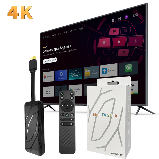 Canzone Factory Smart TV Stick 4K Amlogic S905X5M Android 14 Quad Core WiFi6 BT5.4 USB-C HDR10+ TF Card for Digital Signage