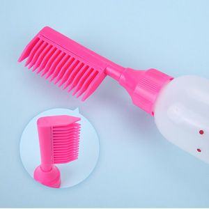 Hair <b>Dyeing</b> Bottle With Measuring Scale And Comb Attachment For Even Coloring All Hair Types Plastic PE <b>Material</b> - Product Image 2