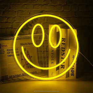 Panneau lumineux LED néon suspendu, visage souriant, haute luminosité, panneau d'affichage lumineux, panneau acrylique, 5V 12V - Product Image 4