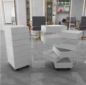 Carrito Auxiliar Rodante para Salón de Belleza y Peluquería, con Ruedas, Mueble de Salón, Plástico Moderno - Product Image 5
