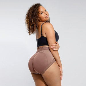 Al por mayor, <span class=keywords><strong>bragas</strong></span> moldeadoras de control de abdomen y levantamiento de glúteos con LOGO personalizado, faja moldeadora adelgazante, pantalones cortos moldeadores para mujer - Product Image 4