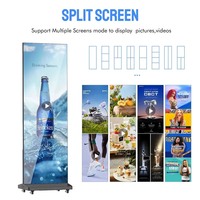 Affiche LED pliable double face Sryled P2.5 640*1920 1280*1920 960x1920, écran d'affichage LED extérieur à commande Wifi, affiche tri-pliante