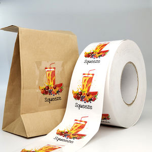 Op maat gemaakte logo bedrukte waterdichte rollen sterke klevende vinyl transparante stickers op maat gemaakte vormen merkbescherming verpakkingslabels - Product Image 3