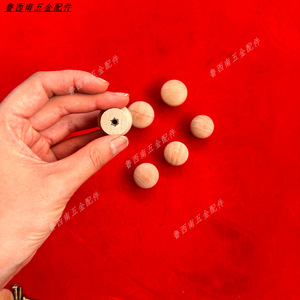 Mushroom Wooden Cabinet Handle 23mm 27mm Round Drawer Knob For Furniture Door - Product Image 2