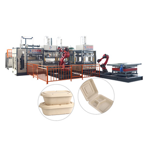 Biodegradable Food Containers Bamboo Wood Pulp <strong>Thermocal</strong> Plates Machine Making Machine - Product Image 1