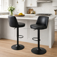 Chaise TUQ très vendue, tabourets de bar contemporains à dossier rond, tabourets de bar pour la cuisine, pour les projets de comptoirs de bar