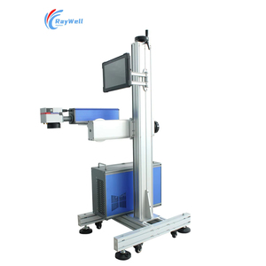 식품 및 음료 산업 코딩 PVC 병 캡 PE 집착 필름 플라스틱에 대한 비행 섬유 레이저 날짜 표시 기계 옵션 - Product Image 1