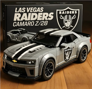 Modèle de <span class=keywords><strong>voiture</strong></span> de course Football Spirit en blocs de construction, jouet de construction en ABS, échelle <span class=keywords><strong>1</strong></span>:<span class=keywords><strong>12</strong></span>, kit d'assemblage durable pour les amateurs de sport - Product Image 2