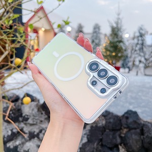 Custodia per Telefono in TPU Traslucido Colorato Sfumato Antiurto per <span class=keywords><strong>Samsung</strong></span> S26 <span class=keywords><strong>Ultra</strong></span> S25 S24 S23 <span class=keywords><strong>S22</strong></span> S21 <span class=keywords><strong>Cover</strong></span> Protettiva Magnetica - Product Image 4