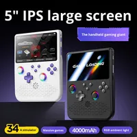Nouvelle console de jeu portable sans fil H5 basée sur Linux, grand écran de 5,0 pouces, rétro, mini, portable, PSP HD, lumière d'ambiance