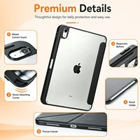 Uygulanabilir iPad 10./11. Nesil Tablet Kılıfı Çok Fonksiyonlu Dönüştürülebilir Stand Tam Kapsama Alanı Düşmeye Karşı Akıllı Koruyucu Kabuk