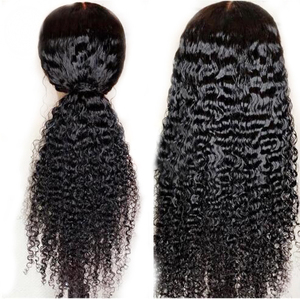 Pelucas rizadas de 30 pulgadas con encaje frontal, cabello humano de 13x6 pulgadas, pelo humano con rizos profundos, encaje completo, con flequillo Suelto - Product Image 1