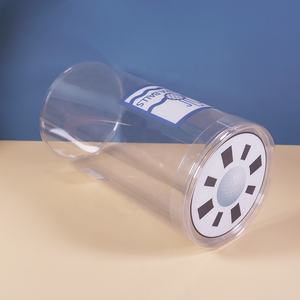 Caja de tubo redondo de plástico, cilindro de diseño, personalizado, transparente, bolas de tenis de mascotas, embalaje transparente cilíndrico - Product Image 3
