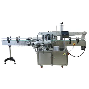 MT-500 Fully Auto Double Side Flat Label Applicator Square Bottle Adhesive Sticker Labeling Machine