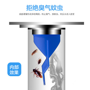 Floor Drain Anti Insect Odor Proof Device 84 Mm Compression Fit For Bathroom Washing Machine Toilet Drain Pipes - Product Image 2