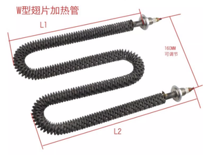 Thép không gỉ công nghiệp điện thẳng yếu tố làm nóng không khí hình ống vây Dải nóng 220V 2kw 3KW 5KW - Product Image 3