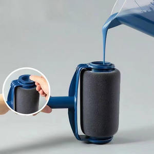 Juego de Rodillos de Pintura Profesional para Paredes, sin Varilla, Multifuncional, con Cepillo para Bordes Limpios, Recargable, para Tratamiento de Pintura - Product Image 1