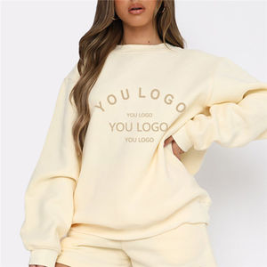 Sudaderas de mujer a juego con logotipo personalizado, sudaderas de algodón Hody Algodon Para Mujer, sudaderas con capucha, sudaderas de cuello redondo Unisex - Product Image 1