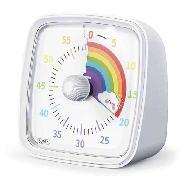 Portable Easy Operation Battery Led Light 60 Second Countdown Visual Timer for Kid Student Child