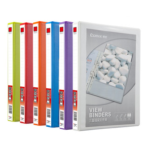 แฟ้มใส่เอกสาร Comix View Binder A4 1 นิ้ว 3 รู แบบ D สีขาวมุกโปร่งแสง พร้อมช่องใส่ของ 3 ด้าน สำหรับใช้ในสำนักงาน - Product Image 5