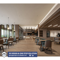 Projet d'hôtel Ensemble de meubles modernes et luxueux pour le hall d'un hôtel Canapé en métal léger Table et chaise pour restaurants Solution unique