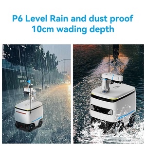 Chariot logistique extérieur Speedybot 100L, <span class=keywords><strong>robots</strong></span> IA de livraison terminale intelligents avec fonction d'ascenseur automatique - Product Image 6