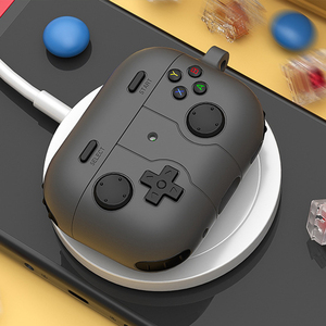 Funda de Silicona Suave con Patrón de Consola de Juegos Creativa en 3D para Apple <span class=keywords><strong>Airpods</strong></span> 4 <span class=keywords><strong>ANC</strong></span> / <span class=keywords><strong>3</strong></span> 2 Pro, con Gancho - Product Image 2