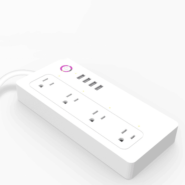 LEDEAST XS-A24 Tuya Smart WiFi Power Strip 10A US Socket USB Ports Wireless Control Timer Smart Life