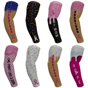 FQ Maßgefertigte Baseball-Eiscreme-Keks-Armstulpen Volleyball-Basketball-Armabdeckungen mit Stirnband-Set für Unisex-Kinder - Product Image 3