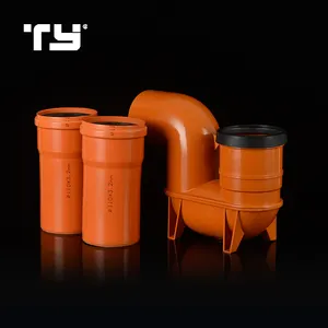 Upvc Pvc Sanitair Materiaal Oranje Kleur Rubber Ring Fittings