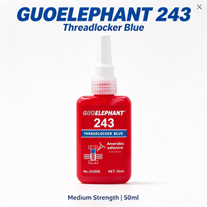 กาวล็อคเกลียวอุตสาหกรรม SL348 สีน้ำเงิน 243 กาวแอนแอโรบิกสำหรับยึดเกลียว ความแข็งแรงปานกลาง สำหรับน็อตยานยนต์และเครื่องจักร - Product Image 1