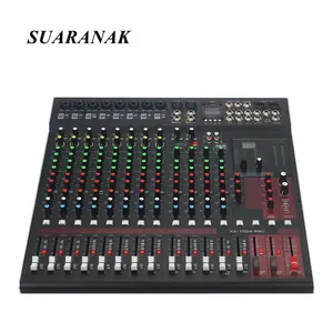 Mixer Suara Profesional 16 Saluran Input 8 Mono 4 Stereo USB Audio Mixer Peralatan Panggung Konsol Digital