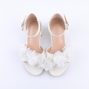 Zapatos de Princesa con Tacón Alto para Niñas Pequeñas y Jóvenes, Lindos Zapatos Mary Jane con Detalles Florales, Perfectos para Bailes Escolares - Product Image 2