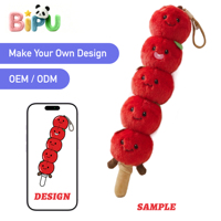 Porte-clés en peluche orange personnalisé en usine avec plusieurs expressions faciales, jouet en coton doux rembourré - Décoration de Noël créative