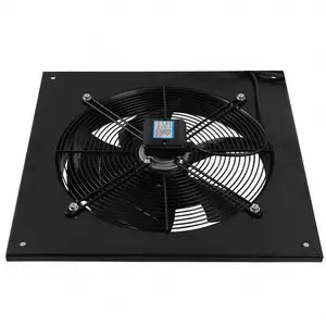 High Quality 400Mm Ac Axial Fan 5 Blades Axial Exhaust Fan Square External Rotor Motor Impeller Axial Flow Fans