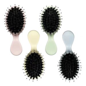 Mini peine para el cabello, cepillo de masaje para el cuero cabelludo con cojín de aire de plástico para uso general, opciones de colores rosa, azul, verde y amarillo - Product Image 1