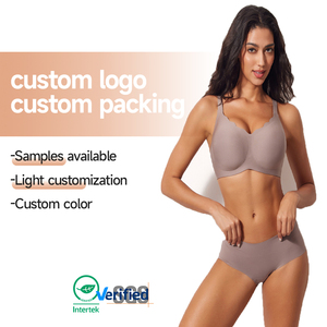 Ropa Interior Femenina Estilo Europeo Americano, Sujetador Push-Up Sin Costuras Transpirable, Copa 3/4 Sin Varillas, Talla Grande, Color Sólido, Invierno, Adultos - Product Image 1