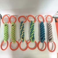 Jouet à mâcher pour chien en forme de maïs à double anneau, résistant aux morsures, anti-stress, anti-ennui, pour l'entraînement et le jeu de la force