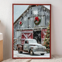 Kit de peinture au diamant 5D à motif de Noël, 40x50cm, pour débutants, parfait pour la maison, le bureau ou comme cadeau pour Pâques et Noël