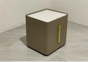 Table de <span class=keywords><strong>chevet</strong></span> carrée moderne nordique simple, couleur fumée, en bois, de luxe, pour chambre à coucher, bureau à domicile, hôtel, armoire de rangement design, <span class=keywords><strong>chevet</strong></span> - Product Image 5