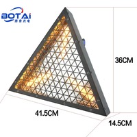 BOTAI 3x70W Vintage-Style Triangle LED rétro lumière IP65 étanche et contrôle DMX pour décor de scène et de café