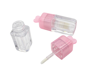 Conteneurs à rouge à lèvres vides en forme de cœur avec logo personnalisé en gros, imprimés à l'écran, tubes cosmétiques en plastique avec applicateur - Product Image 2