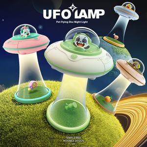 Espace cosmique UFO veilleuse intelligente USB charge gradation dessin animé ornements en plastique jouets pour enfants - Product Image 3