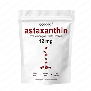 LDJ OEM özelleştirilmiş astaksantin Softgels 120 sayımları yetişkinler için 12mg astaksantin antioksidan kardiyovasküler göz sağlığını destekler - Product Image 1