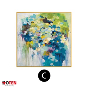 Arte Floral abstracto con purpurina para pared, lienzo, estampado hecho a mano, flores decorativas para el hogar, pinturas al óleo - Product Image 5