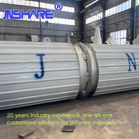 Séchoir rotatif à tambour JNSHARE 45KW à économie d'énergie, machine industrielle de séchage de biomasse, capacité de 2200 kg/h, pour le chauffage des déchets biomassiques