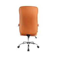 Chaise de bureau de direction réglable en cuir PU Big Boss, chaise de travail pivotante moderne avec structure en fer et aluminium pour bureau à domicile