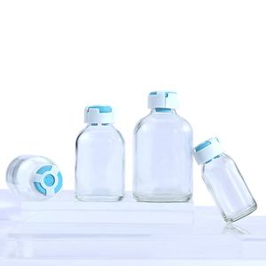 Bouteille en verre d'injection transparente de 7ml 10ml pour antibiotiques Bouteille de pénicilline 30ml 50ml 100ml Moule Bouteille en verre à baïonnette - Product Image 1